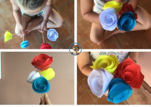 Lust auf eine Papierblume zum Muttertag oder Vatertag? Coole