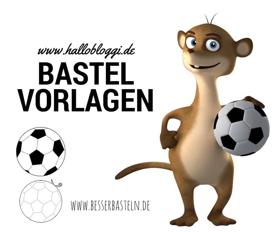 Bastelvorlagen mit dem Thema Fußball und Vorlagen für Schultüten www.hallobloggi.de 
