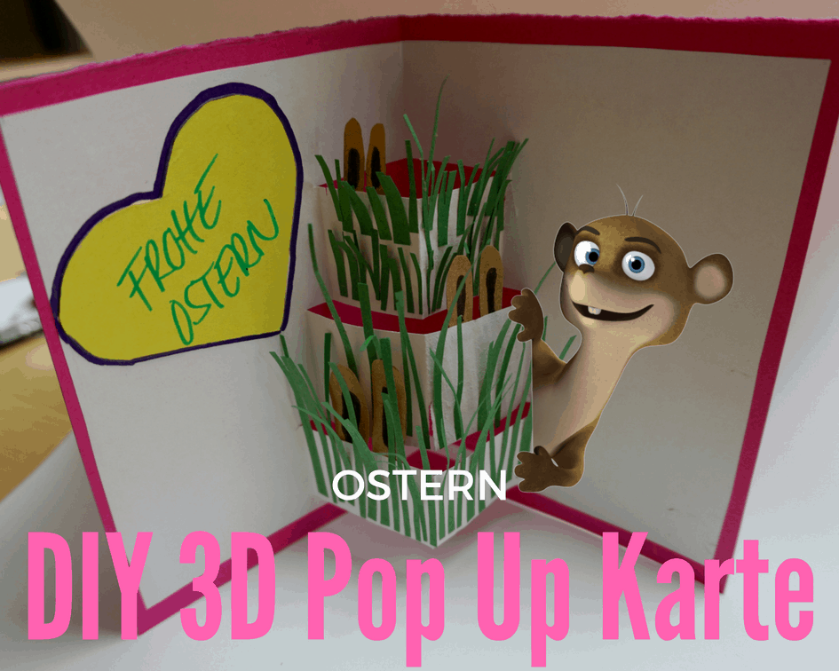 3d Pop Up Osterkarte Mit Kindern Zum Selber Basteln